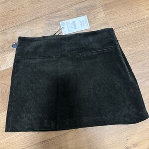 Zara Corduroy Mini Skirt